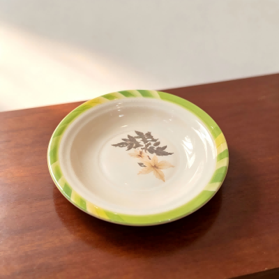 （仿瓷）98011贴花汤盆清新风碟盘餐具 48/件