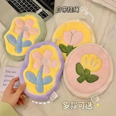 郁金香系列擦手巾可挂式厨房洗手吸水加厚抹布 600/件八B34-4-4