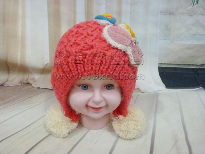 儿童帽子女秋冬新款宝宝帽子韩国婴儿毛线帽子