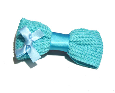 新款百搭时尚甜美可爱珍珠水钻雪纺蝴蝶结压夹边夹头饰C3-3-1