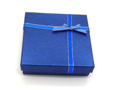 蓝色方形首饰包装盒 饰品盒纸盒礼品盒戒指