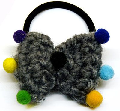 毛线蝴蝶结彩钻高弹力无缝发圈扎头发皮筋毛巾圈发绳15号B10-2-2