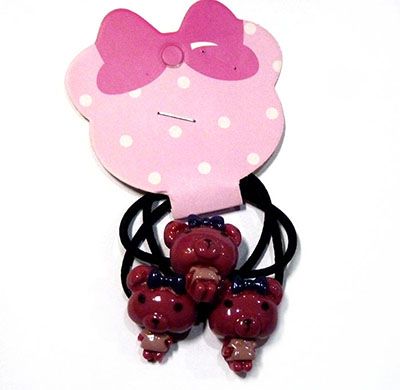 （3-4支装）可爱卡通发饰发圈头绳韩版皮筋头扣C6-2-6