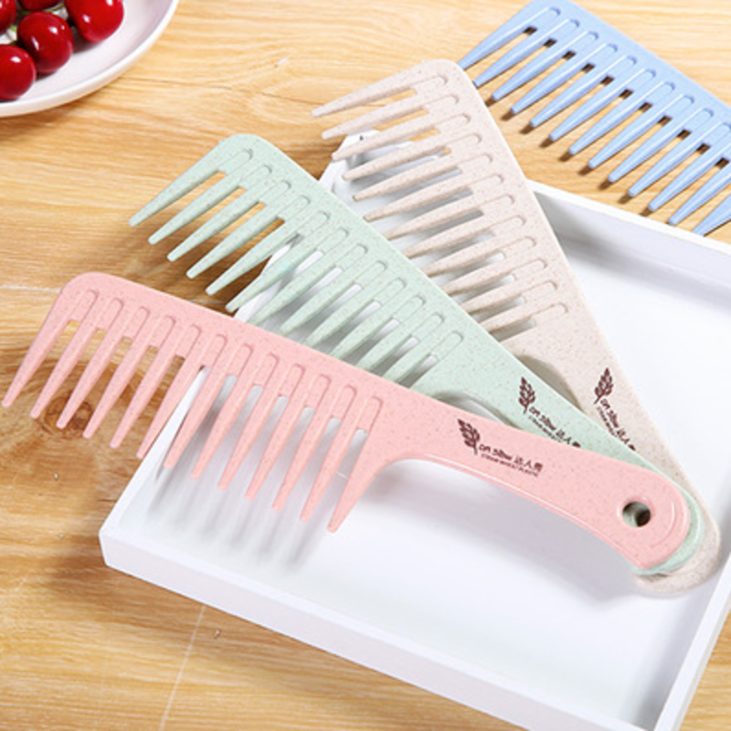 大尺宽齿塑料美发工具大卷长发湿发大齿梳子C9-2-2