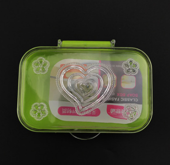 2193带盖香皂盒旅行便携皂盒肥皂透明皂托沥水防水置物250/箱A19-1-3