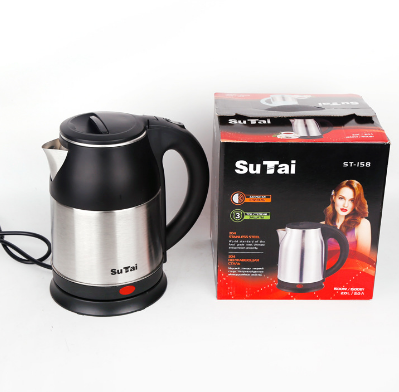 外贸出口欧规2L不锈钢热水壶2L电热水壶electric heat kettle