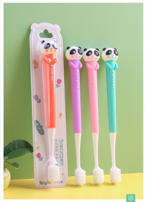 樱花萌趣熊猫卡通牙刷S-773 288/箱 36支