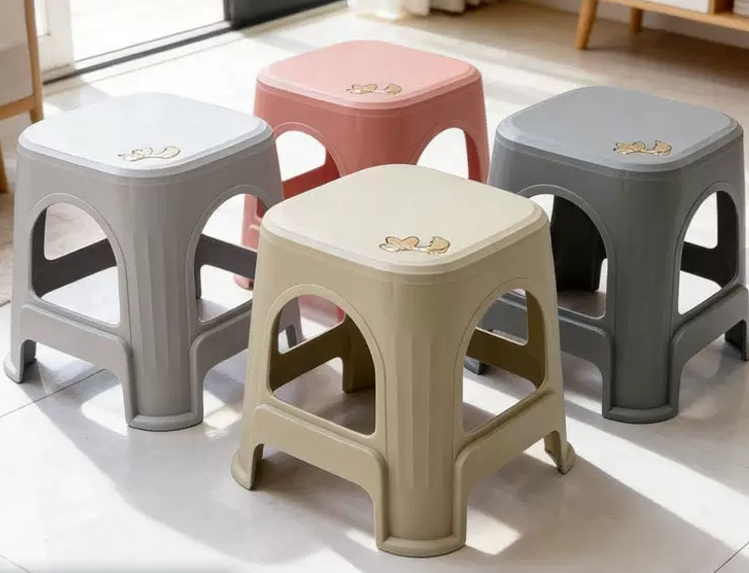 009金鱼加厚塑料凳子客厅凳子八B24-1-1