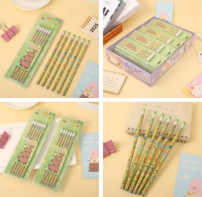 HP-0356（6支）带橡皮头书写铅笔 672/箱