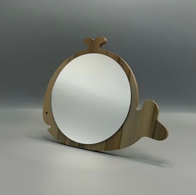 C-5小鱼化妆镜可折叠家用女生卧室台式桌面镜 60/箱八A8-1-3