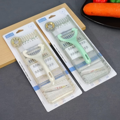 952厨房多功能切菜器不锈钢黄瓜胡萝卜切丝工具神器 50/件八B17-B18空-2-3