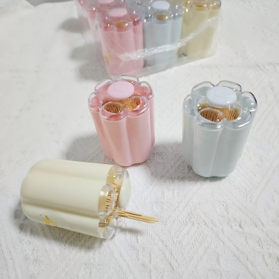 MQ-833太阳花牙签盒花朵牙签盒家用清洁一次性卫生牙签 360/件八B37-1-3