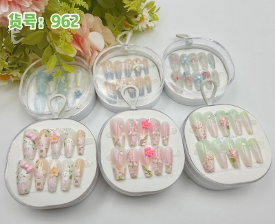 962穿戴甲指甲贴秋冬氛围立体美甲贴手工穿戴甲 600/件