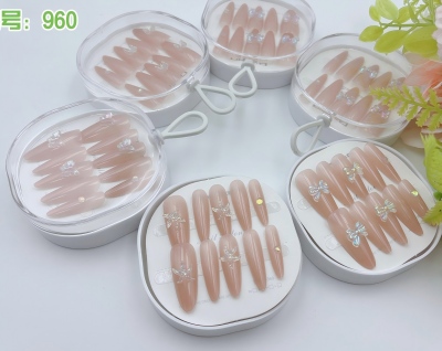 960穿戴甲指甲贴秋冬氛围立体美甲贴手工穿戴甲 600/件