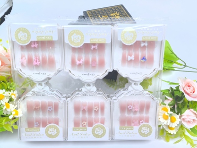 J-917穿戴甲指甲贴秋冬氛围立体美甲贴手工穿戴甲 600/件八C5-1-3