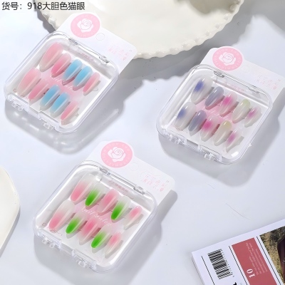 918穿戴甲指甲贴秋冬氛围立体美甲贴手工穿戴甲 600/件