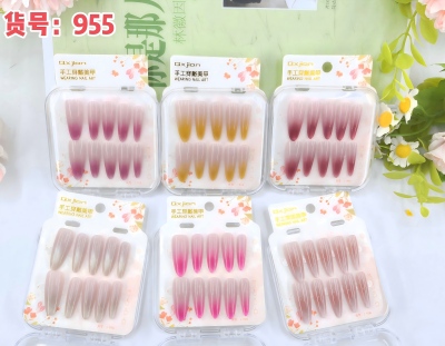 955穿戴甲指甲贴秋冬氛围立体美甲贴手工穿戴甲 600/件