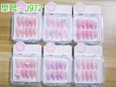 972穿戴甲指甲贴秋冬氛围立体美甲贴手工穿戴甲 600/件