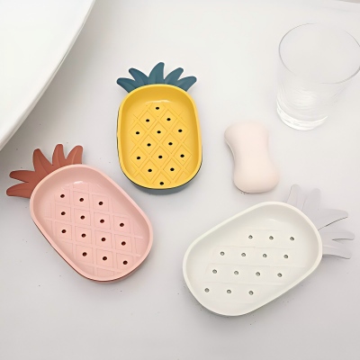 6825-（2个装）菠萝皂盒简约双层小清新香皂盒 126/箱