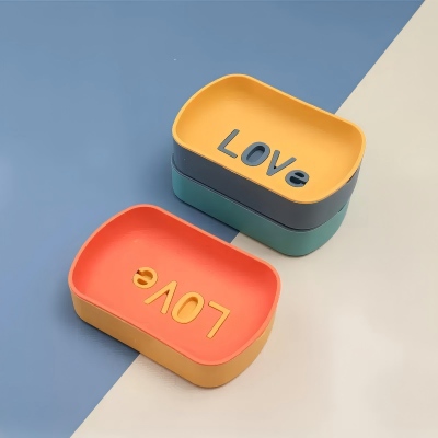 6805-（2个装）卡通可爱洗脸皂浴室卫生间香皂盒 120/箱