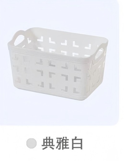 6838仿皮纹方形收纳筐 144/件