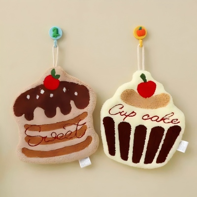 SC001蛋糕系列擦手巾可挂式厨房洗手吸水加厚抹布 600/件