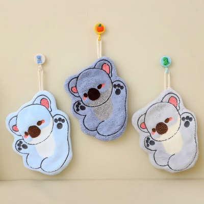 SC009慵懒考拉系列擦手巾可挂式厨房洗手吸水加厚抹布 600/件