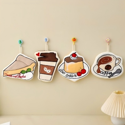 SC019咖啡系列擦手巾可挂式厨房洗手吸水加厚抹布 600/件