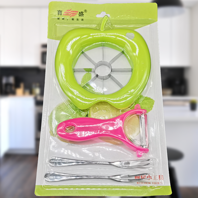 CXP-1024 厨房工具3件套 刨刀 切菜器 钢叉 水果切厨房小工具八B40-2-3z118177