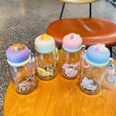 650ML-2618萌宠盖手提杯太空杯 80/箱八B43-3-3