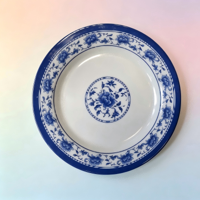 （仿瓷）6009青花瓷盘清新风碗碟盘餐具 260/件