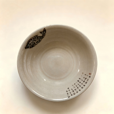 （75g仿瓷）5006鱼碗清新风碗碟盘餐具 180/件