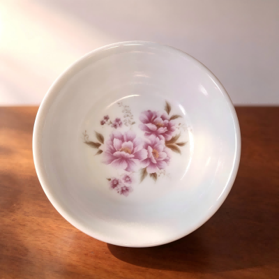 （75g仿瓷）5006内圈花碗清新风碗碟盘餐具 266/件