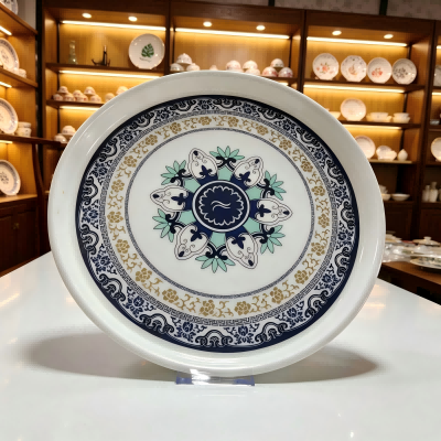 （仿瓷）802托盘清新风餐具 100/件